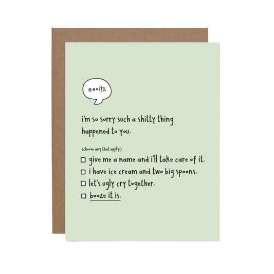 Shitty Thing Happened Empathy Card