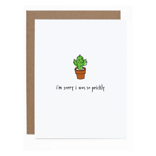 Prickly Apology Empathy Card