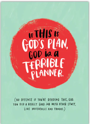 God's Plan Postcard