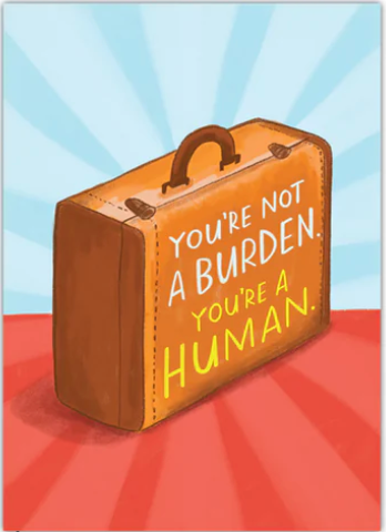 Human Not Burden Postcard